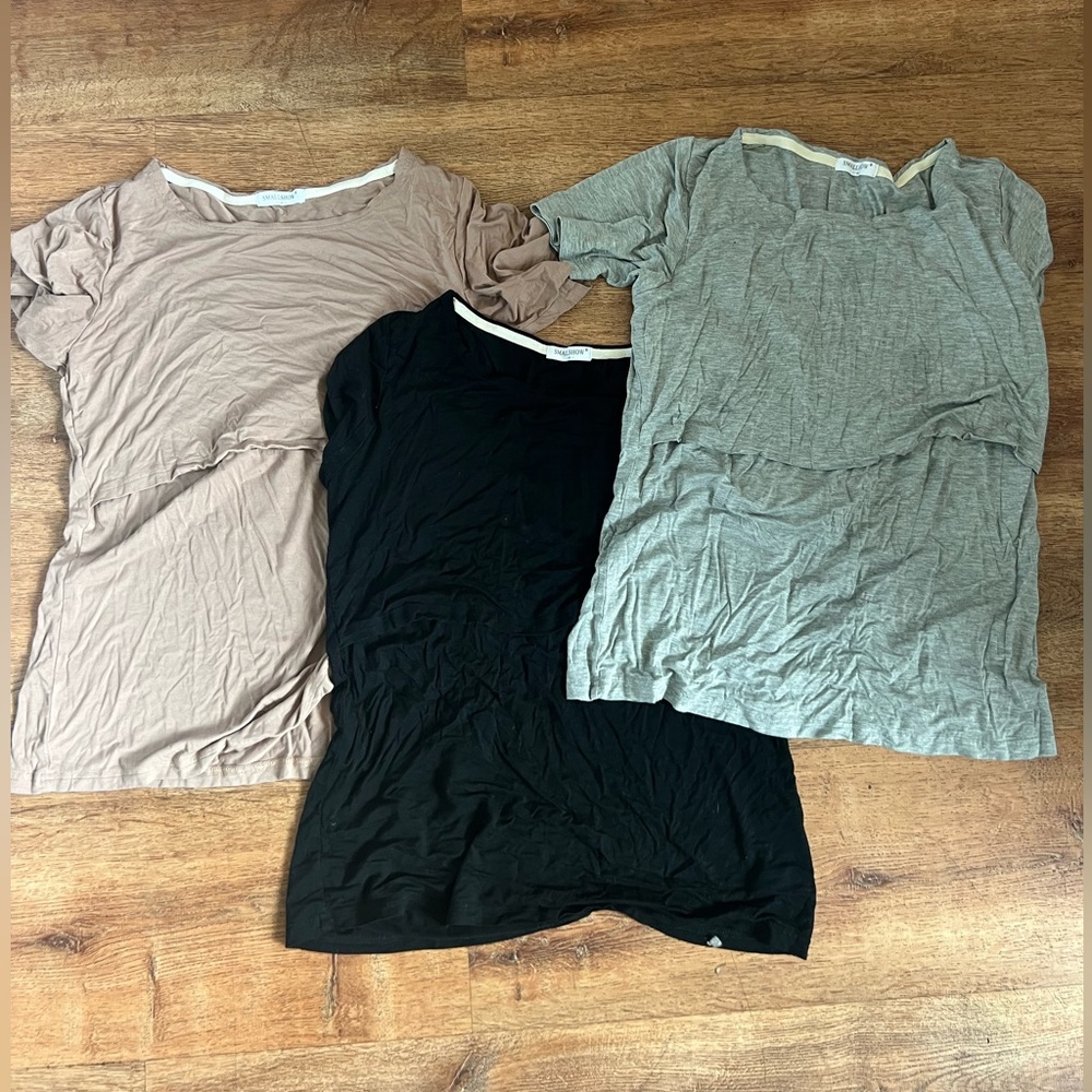 Nursing too tshirts, loose fit, soft material size small